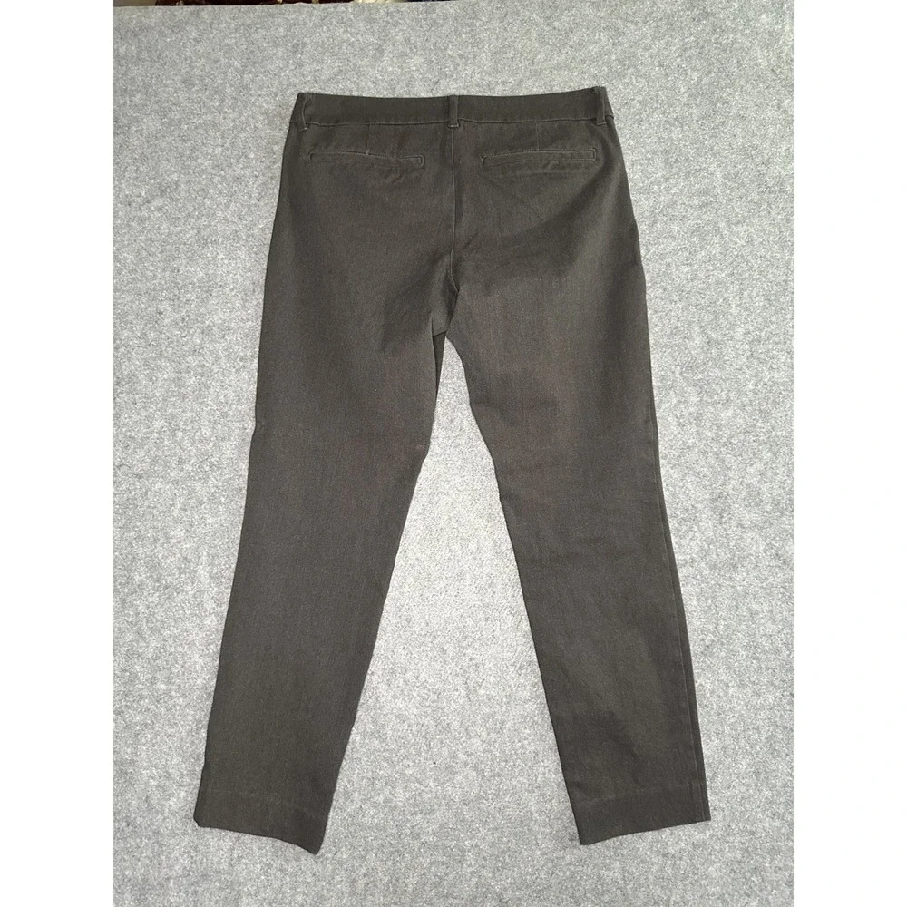 Old Navy Pixie Skinny Pants 8 Dark Gray‎ Charcoal Stretch Workwear